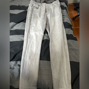 Express Men’s Athletic Slim Fit Jeans - 33x32 in light gray